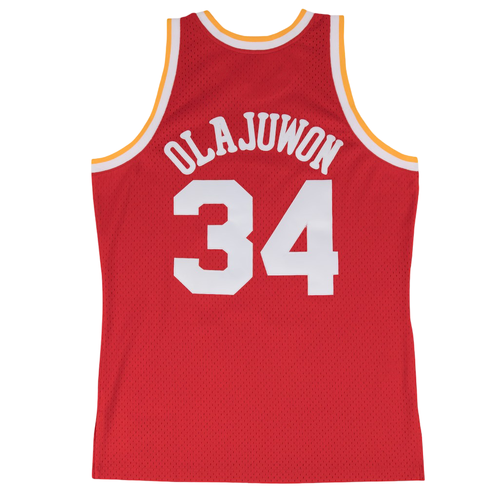 Men's Houston Rockets Mitchell & Ness HWC Hakeem Olajuwon Swingman Jersey