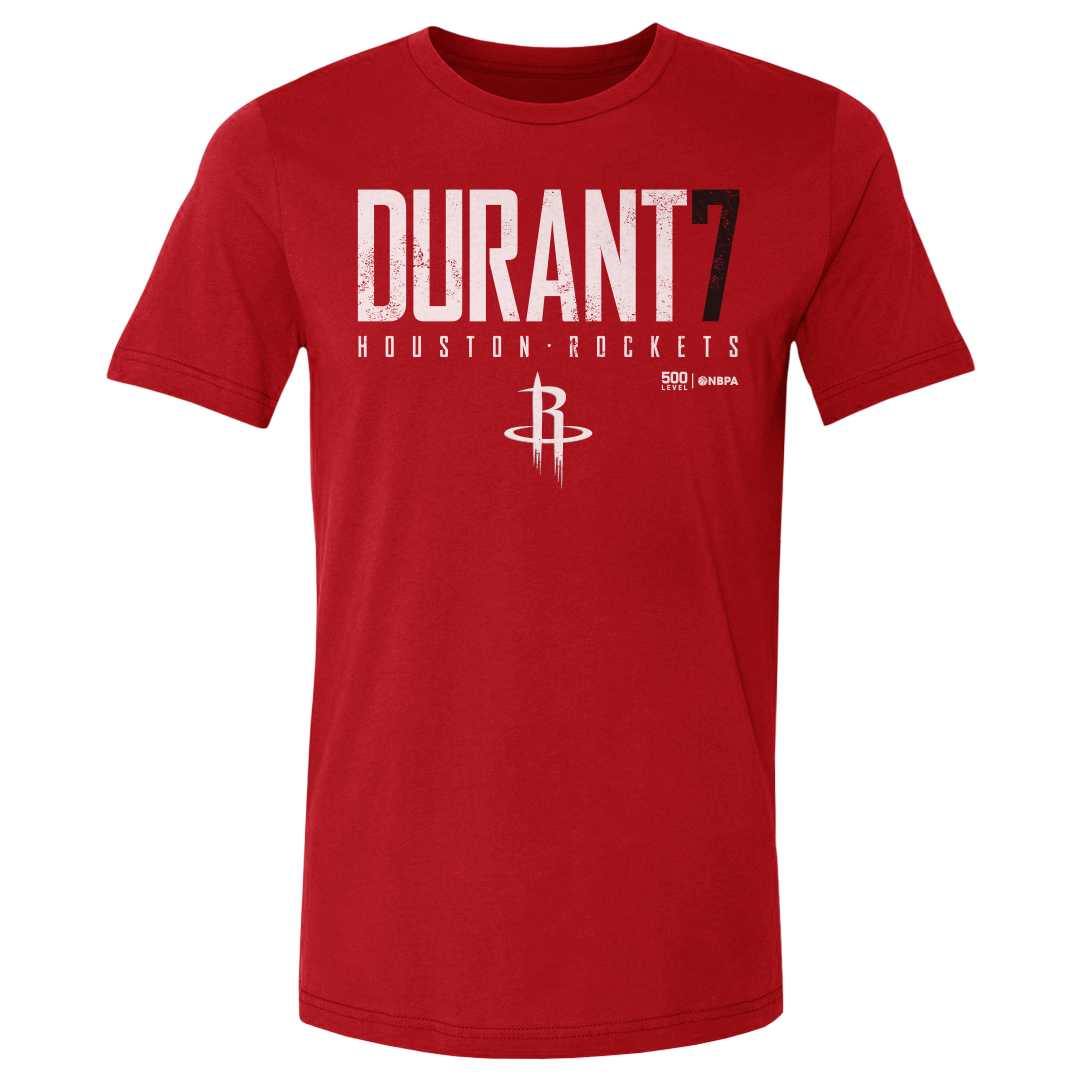 Men's Houston Rockets 500 Level Kevin Durant Elite Number T-Shirt