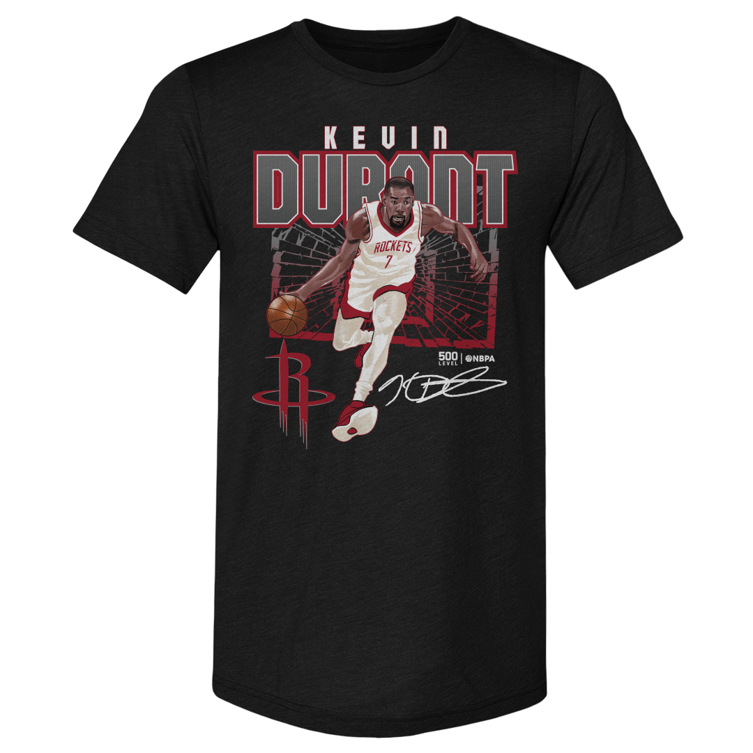 Men's Houston Rockets 500 Level Kevin Durant Shattered T-Shirt