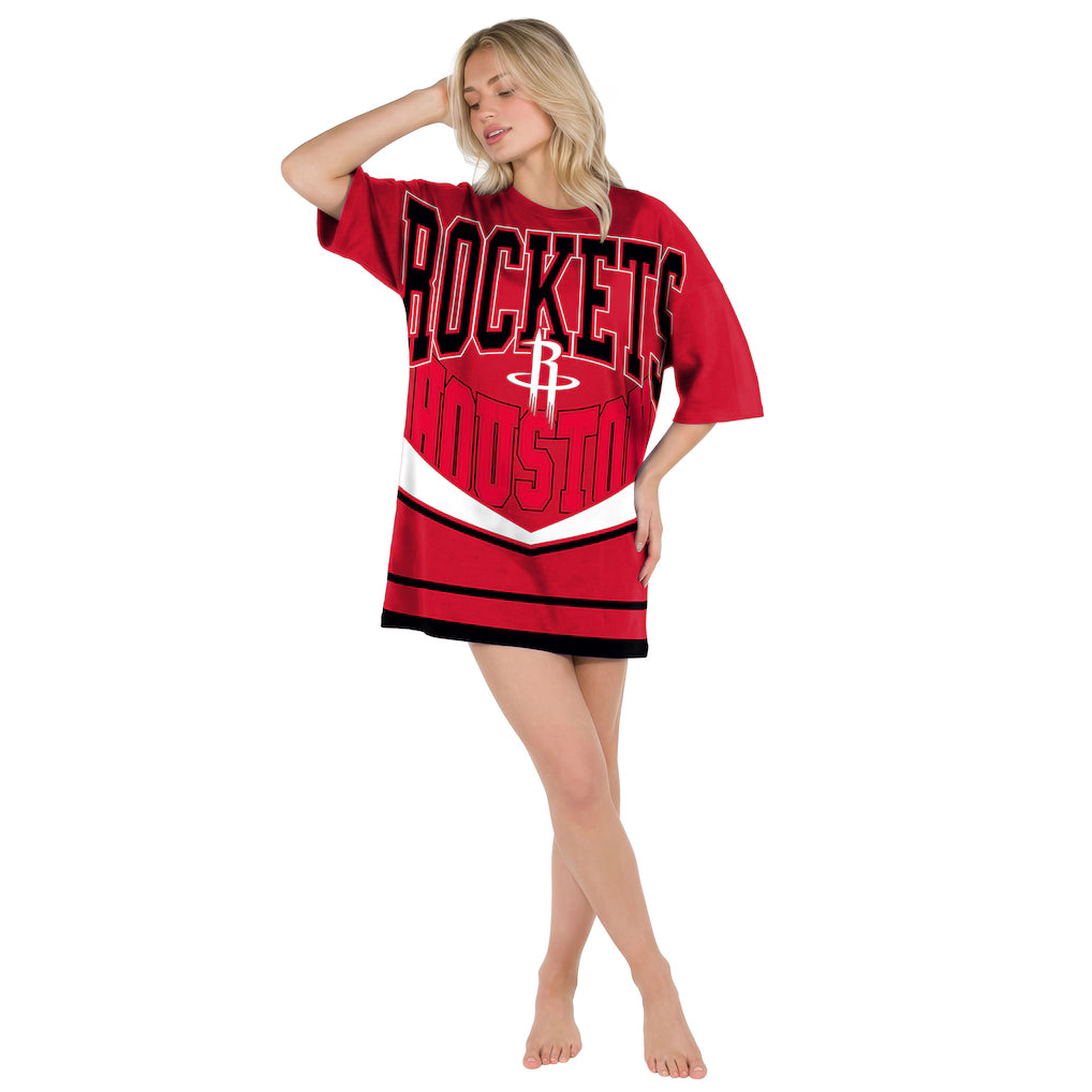 Women's Houston Rockets Concept Sports Mosaic Dress