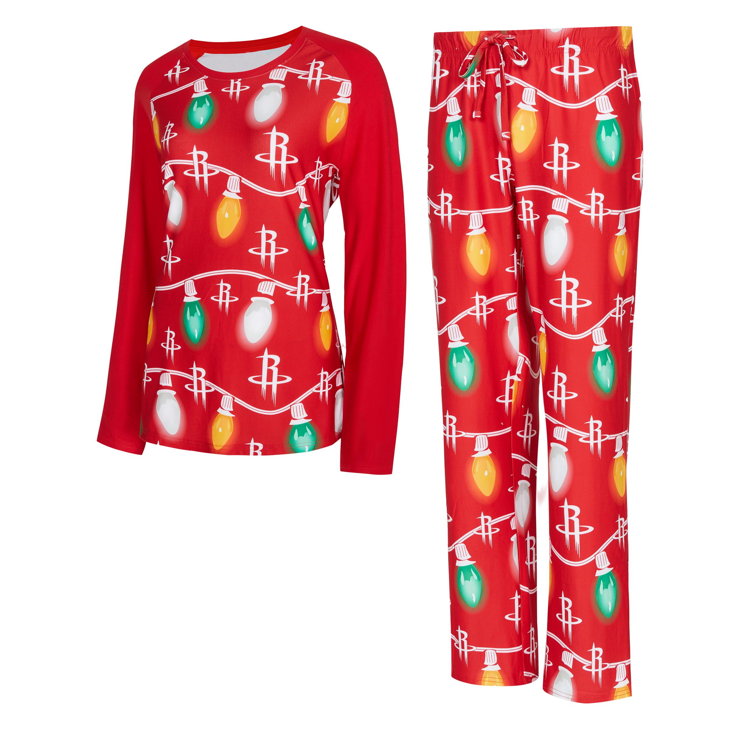 Women's Houston Rockets Concept Sports Holiday Pajama Set