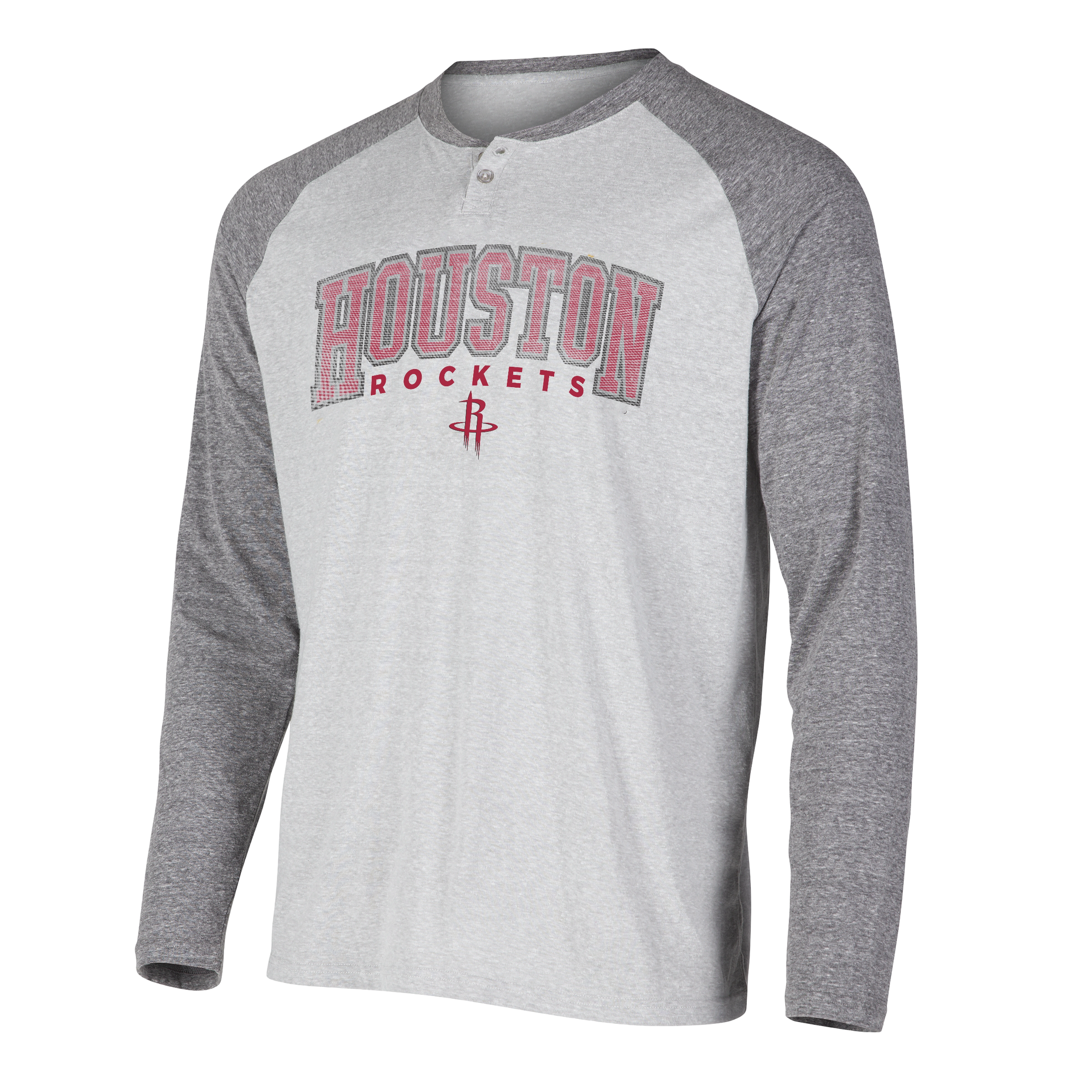 Men's Houston Rockets Concepts Sports Gray Long-Sleeve T-Shirt