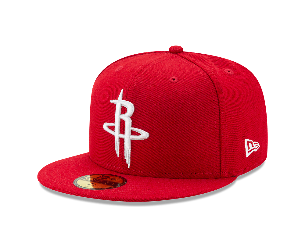 Men's Houston Rockets New Era 59FIFTY Red Fitted Cap