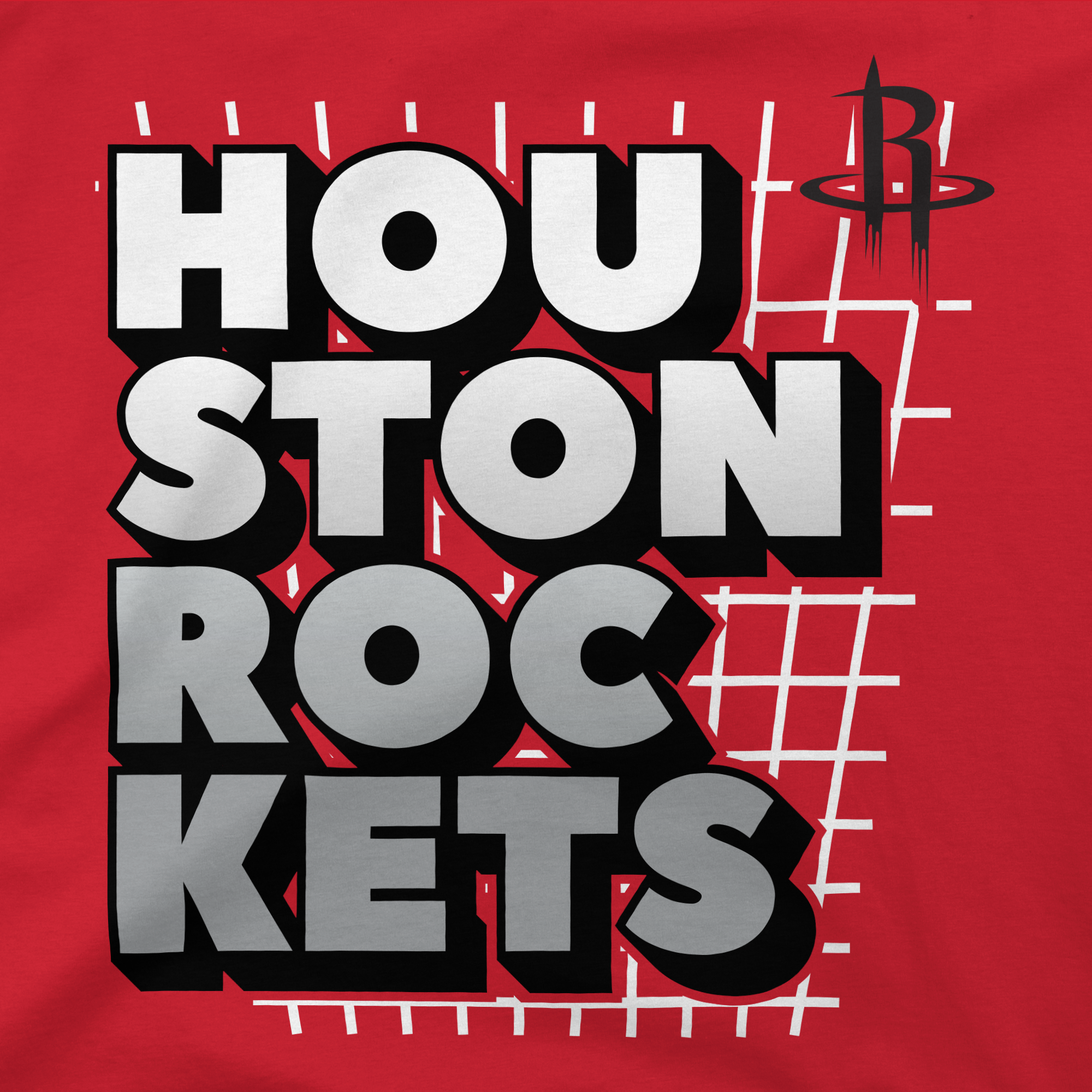 Men's Houston Rockets Stadium Essentials Spelled Out T-Shirt