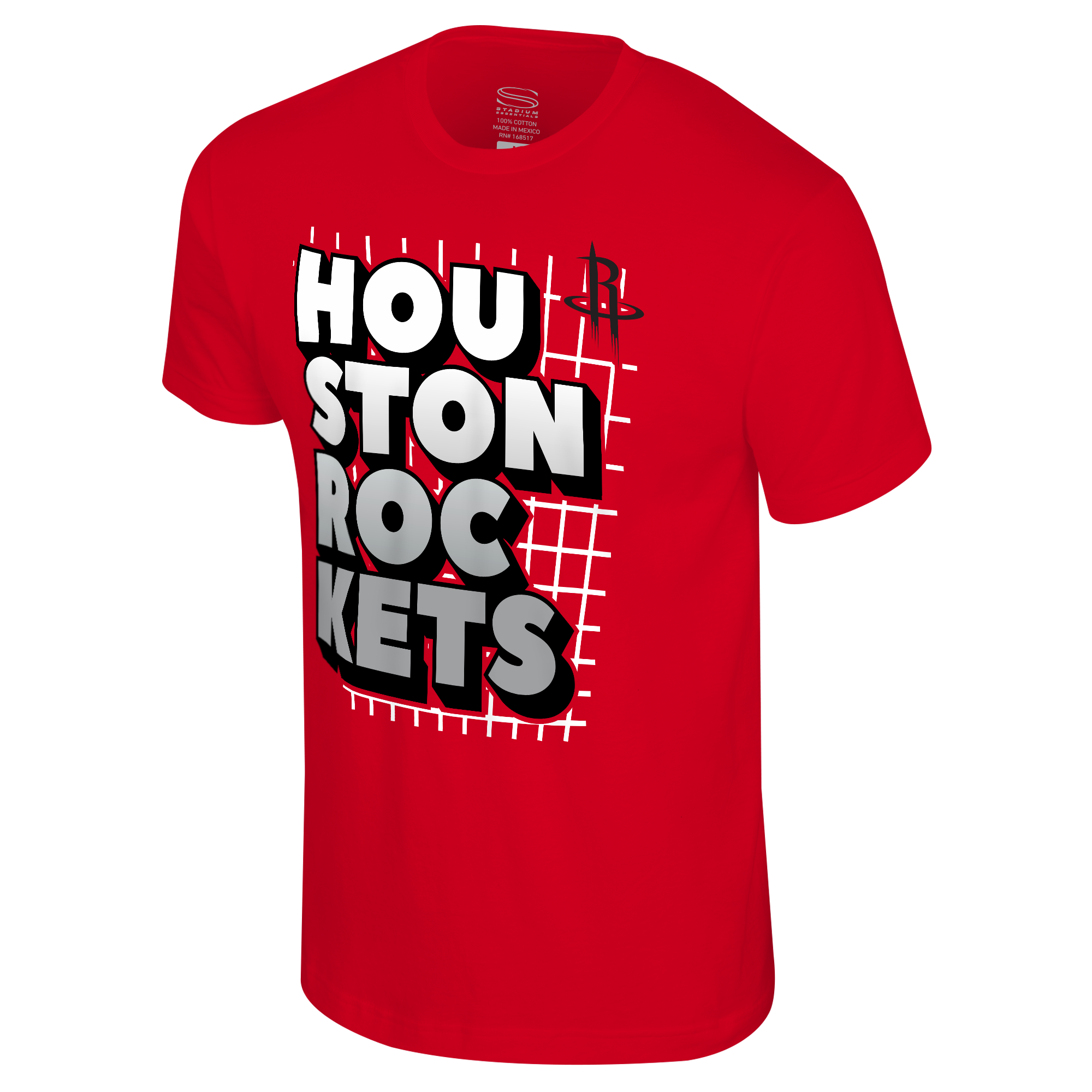 Men's Houston Rockets Stadium Essentials Spelled Out T-Shirt