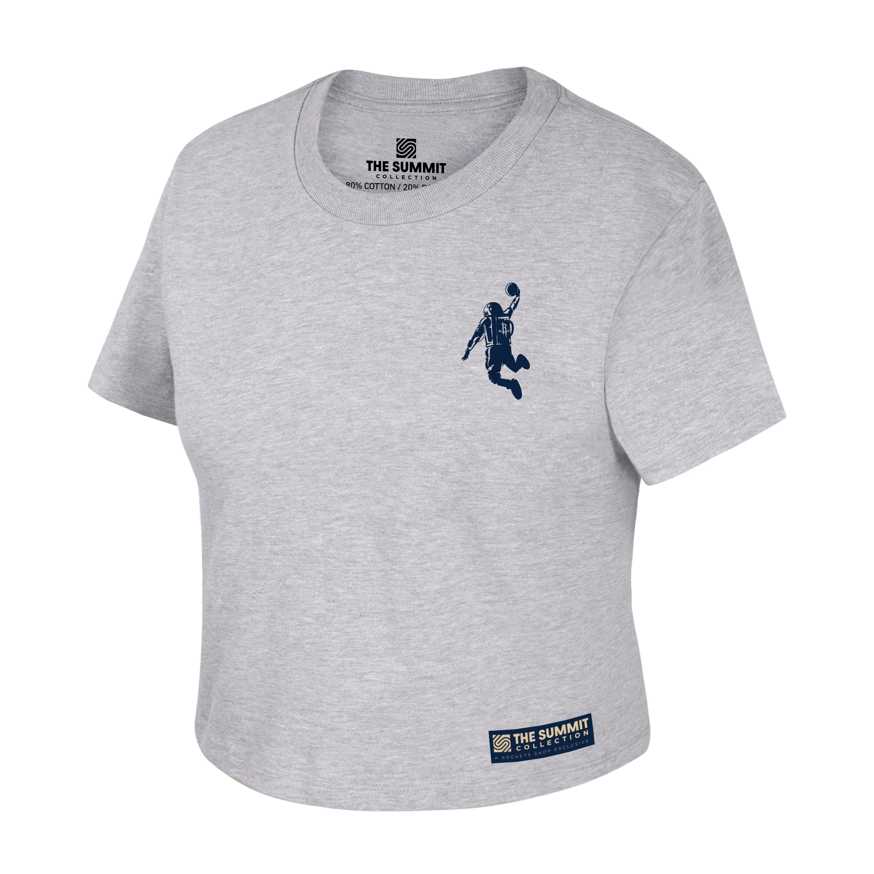 Women's Houston Rockets Summit Collection Clutch City Hoops Cropped T-Shirt