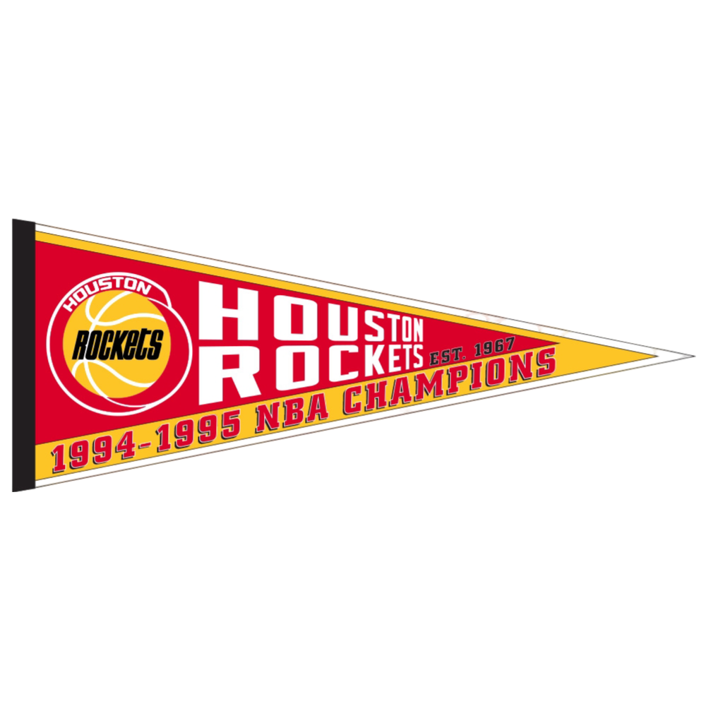 Houston Rockets Pro Specialties HWC 94-95 Champs Pennant