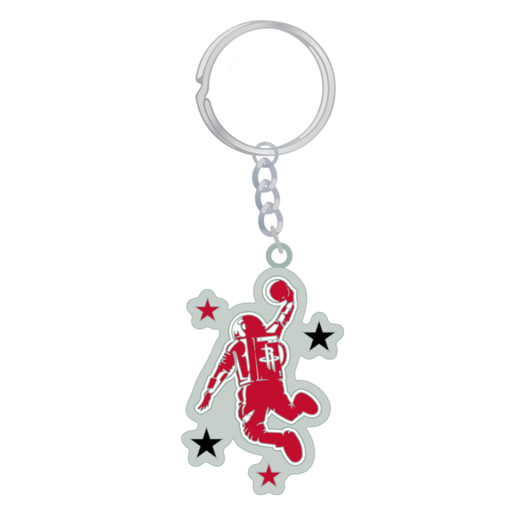 Houston Rockets Pro Specialties Metal Dunkstronaut Keychain