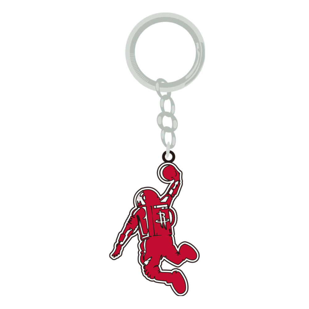 Houston Rockets Pro Specialties PVC Dunkstronaut Keychain