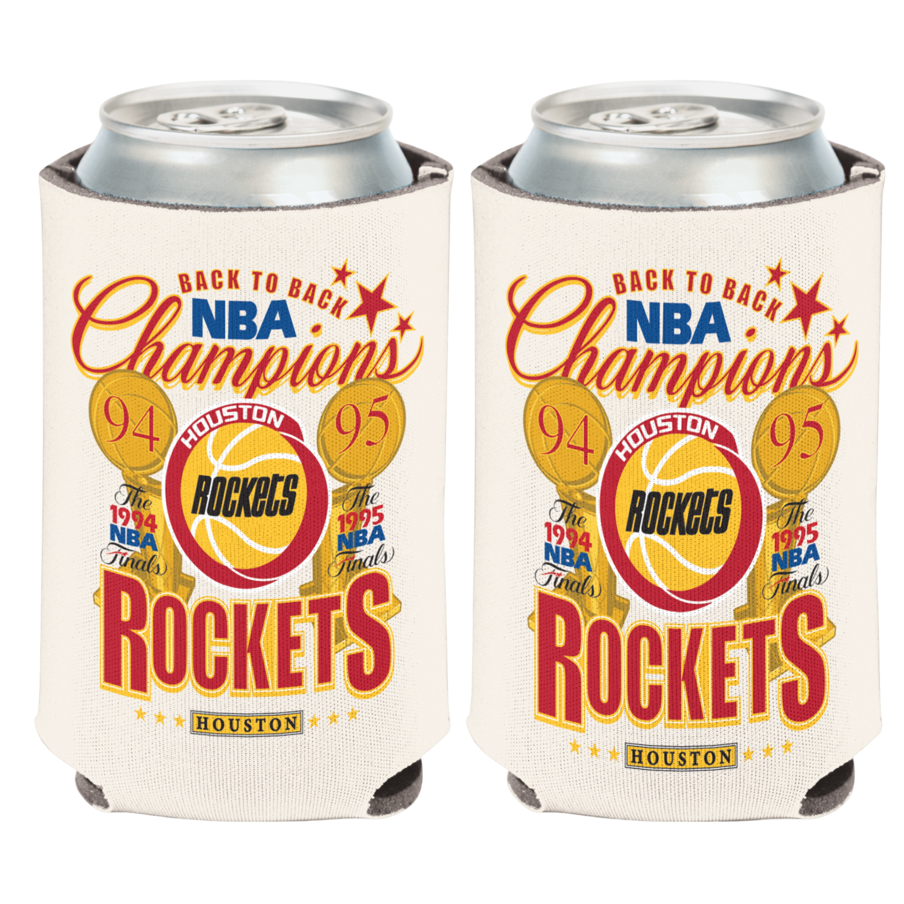 Houston Rockets Wincraft HWC Back to Back Champs Coozie