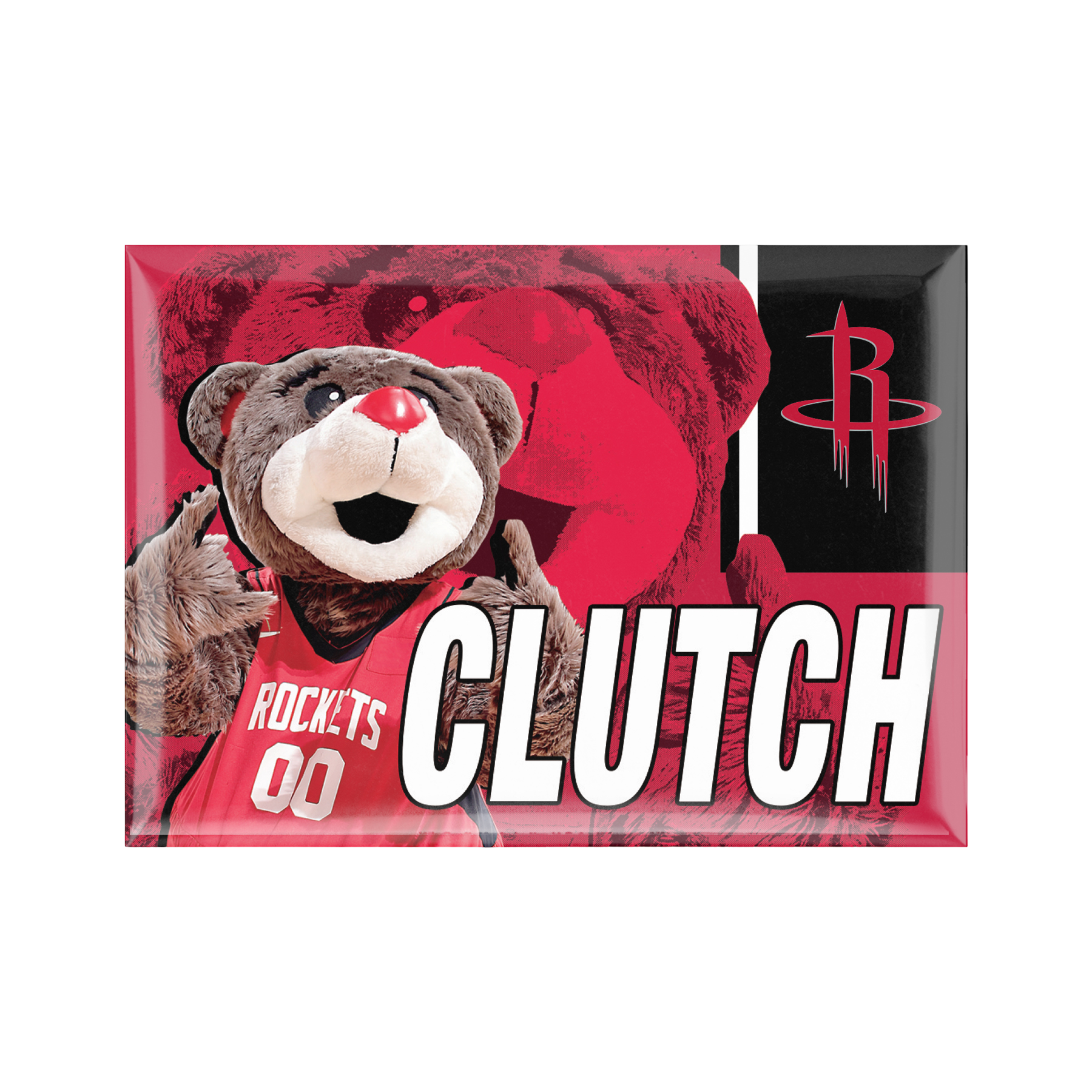 Houston Rockets Wincraft Clutch the Mascot 3x5 Magnet