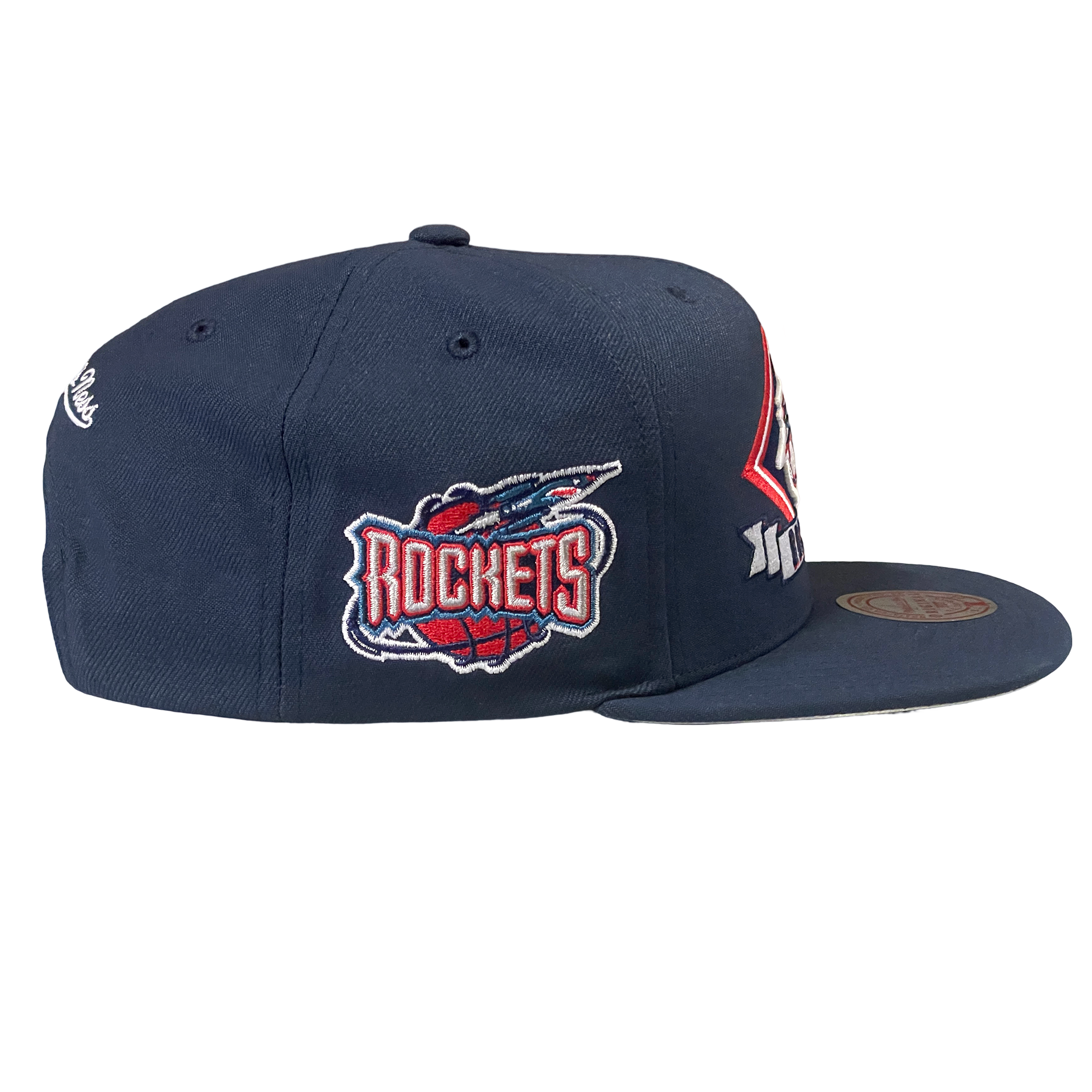 Men's Houston Rockets Mitchell & Ness HWC Diamonds Up Adjustable Cap