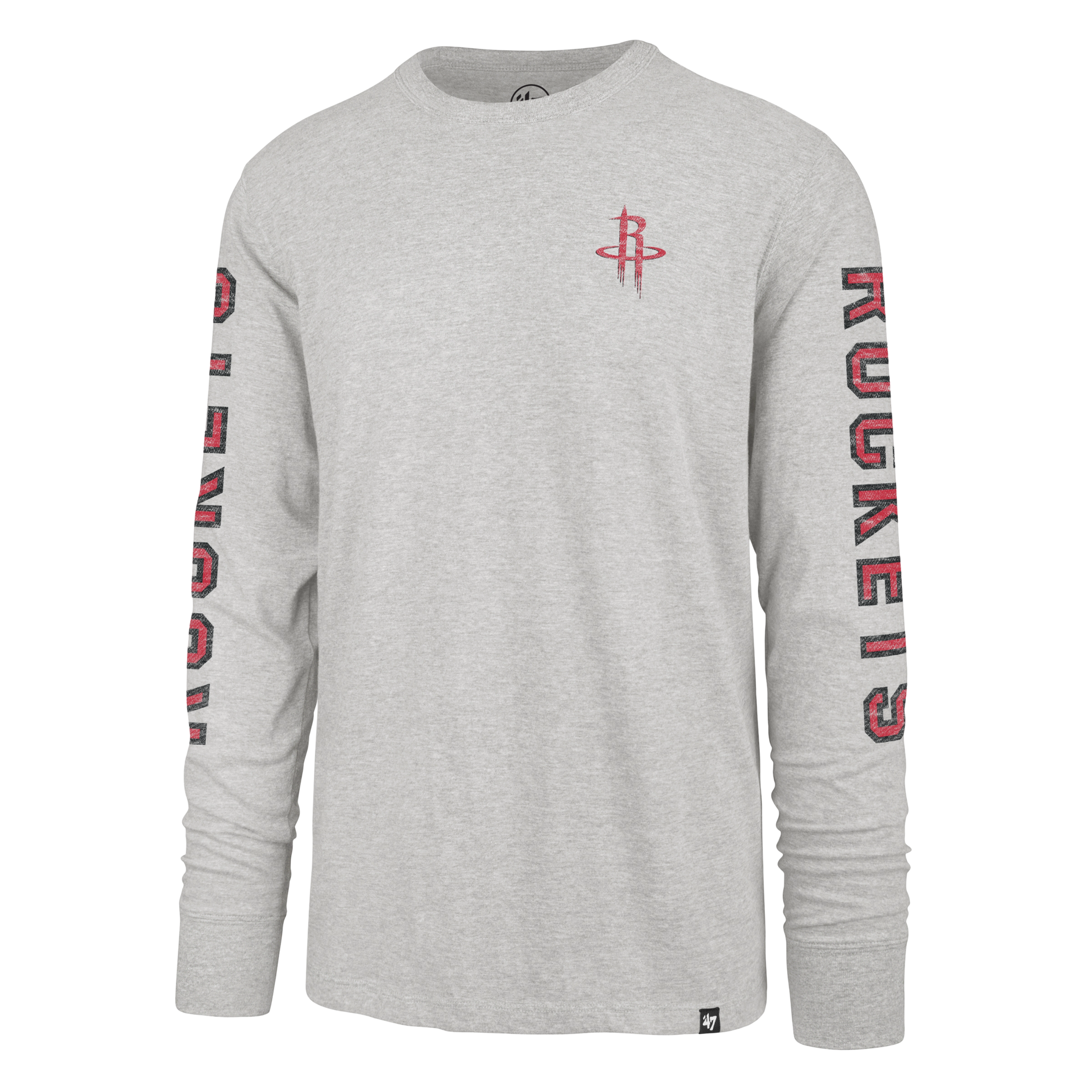 Men's Houston Rockets '47 Triple Threat Franklin Long-Sleeve T-Shirt