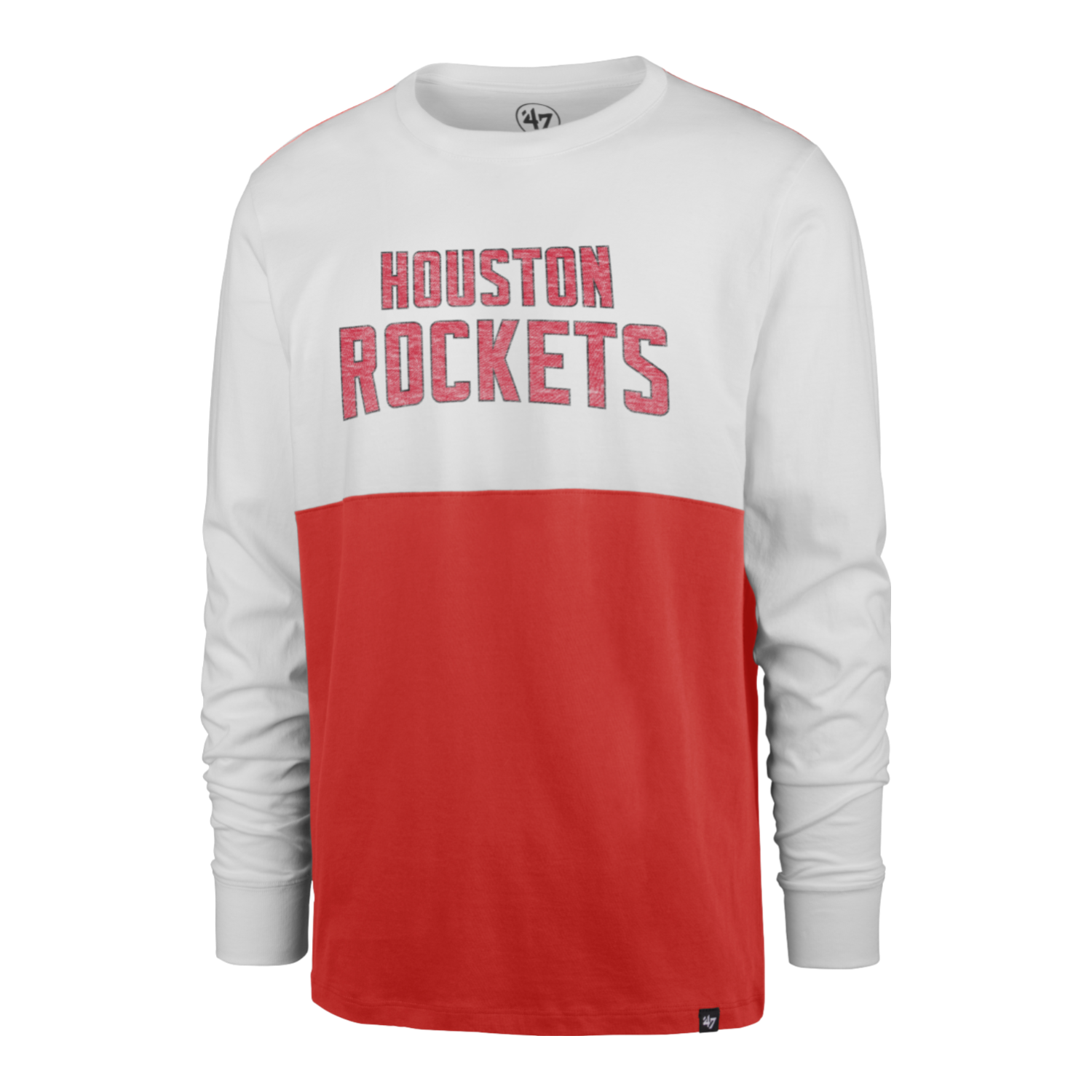 Men's Houston Rockets '47 Allston Wordmark Long-Sleeve T-Shirt