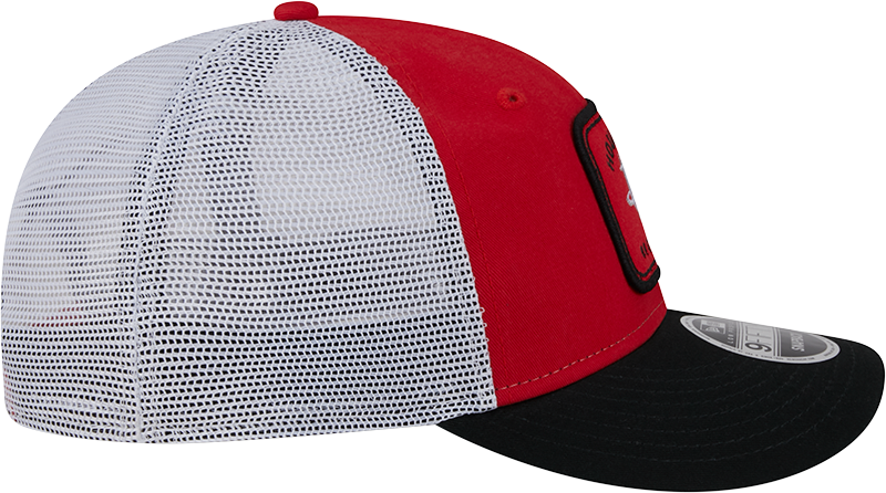 Men's Houston Rockets New Era 9FIFTY Square Patch Trucker Adjustable Cap