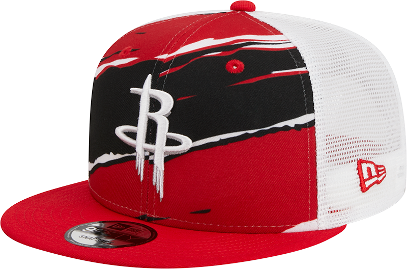 Men's Houston Rockets New Era 9TFIFTY Tear Trucker Adjustable Cap