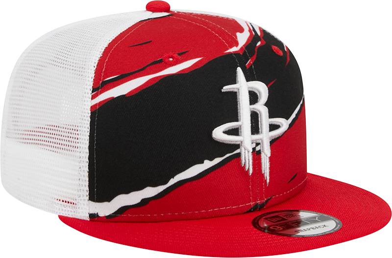 Men's Houston Rockets New Era 9TFIFTY Tear Trucker Adjustable Cap