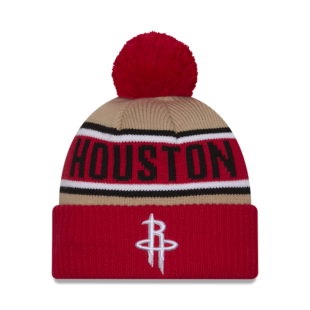 Men's Houston Rockets New Era 2024 NBA Draft Cuffed Knit Beanie