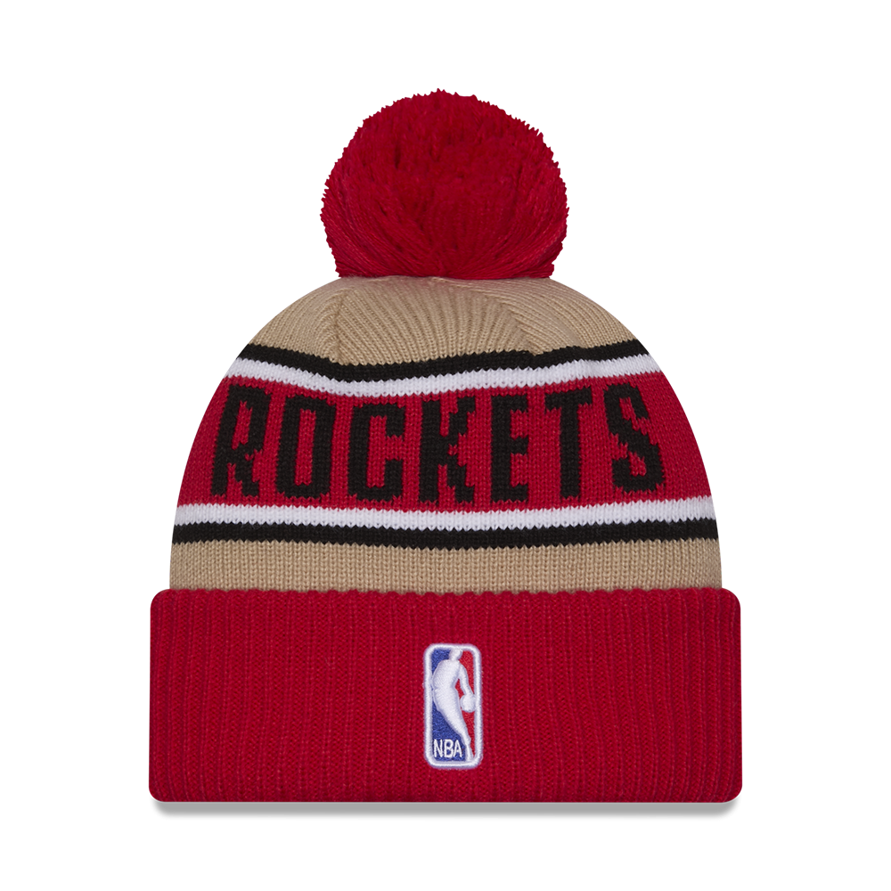 Men's Houston Rockets New Era 2024 NBA Draft Cuffed Knit Beanie