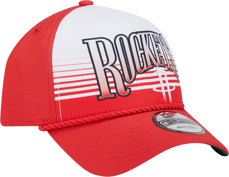 Men's Houston Rockets New Era 9FORTY A-Frame Gradient Adjustable Cap