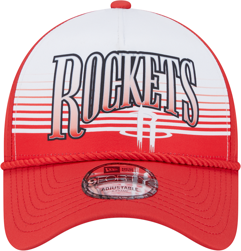 Men's Houston Rockets New Era 9FORTY A-Frame Gradient Adjustable Cap