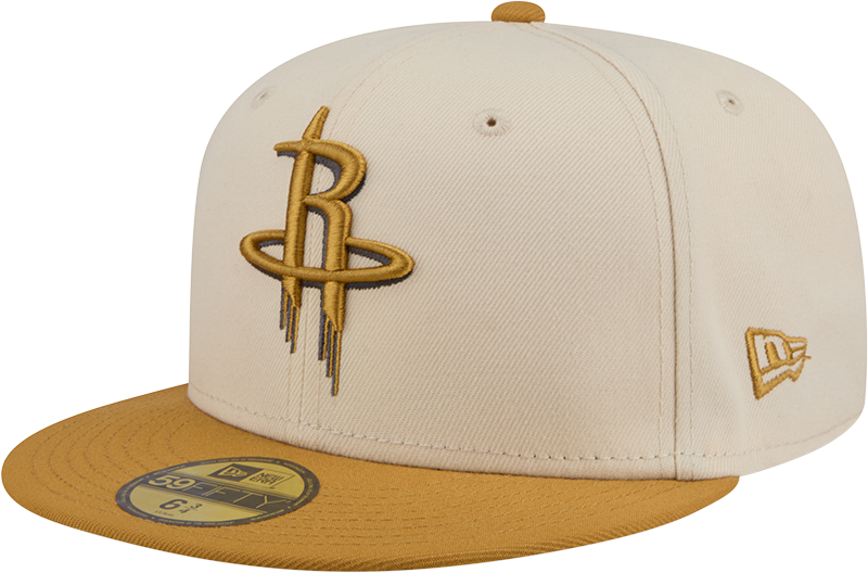 Men's Houston Rockets New Era 59FIFTY Color Pack Fitted Cap (Cream)