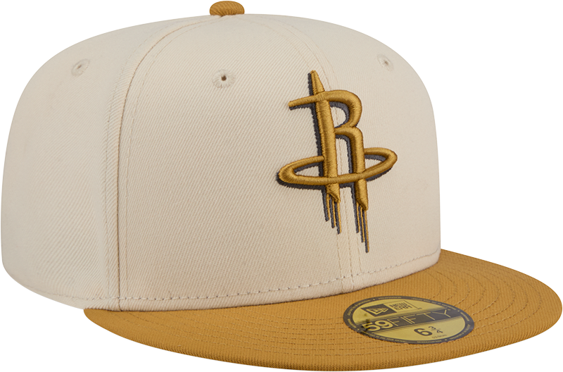 Men's Houston Rockets New Era 59FIFTY Color Pack Fitted Cap (Cream)
