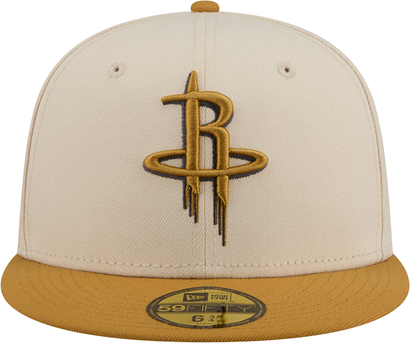 Men's Houston Rockets New Era 59FIFTY Color Pack Fitted Cap (Cream)