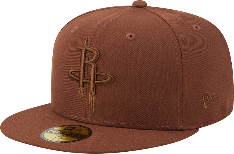 Men's Houston Rockets New Era 59FIFTY Color Pack Fitted Cap (Brown)