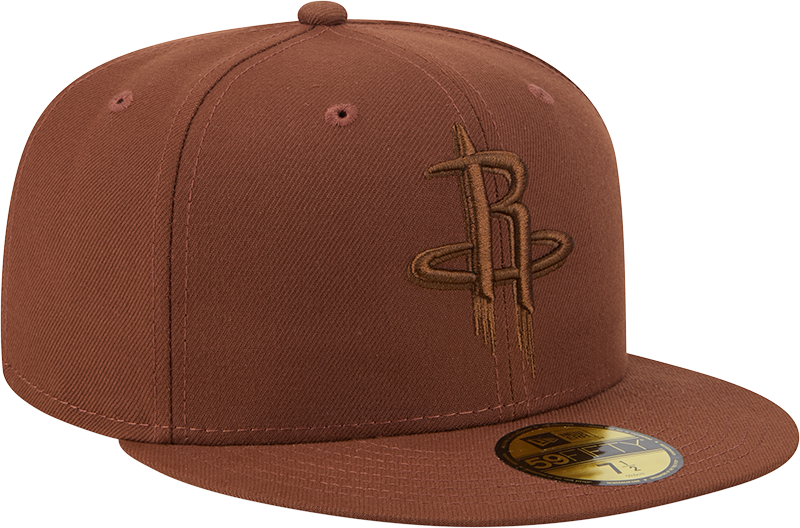Men's Houston Rockets New Era 59FIFTY Color Pack Fitted Cap (Brown)
