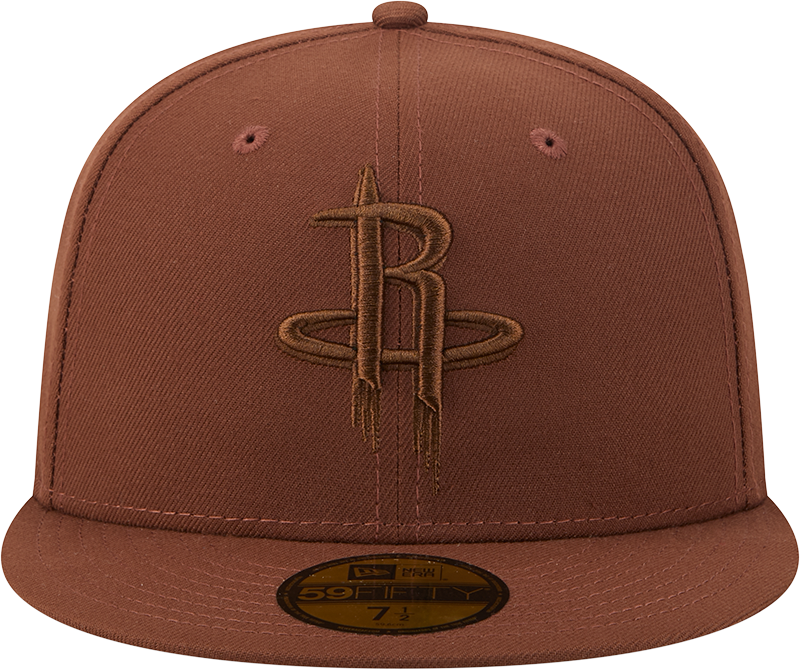 Men's Houston Rockets New Era 59FIFTY Color Pack Fitted Cap (Brown)-3