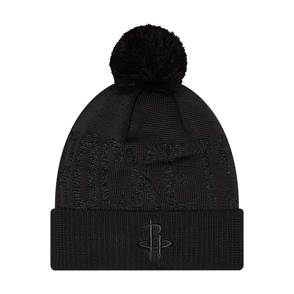 Women's Houston Rockets New Era Shimmer Pom Knit-1