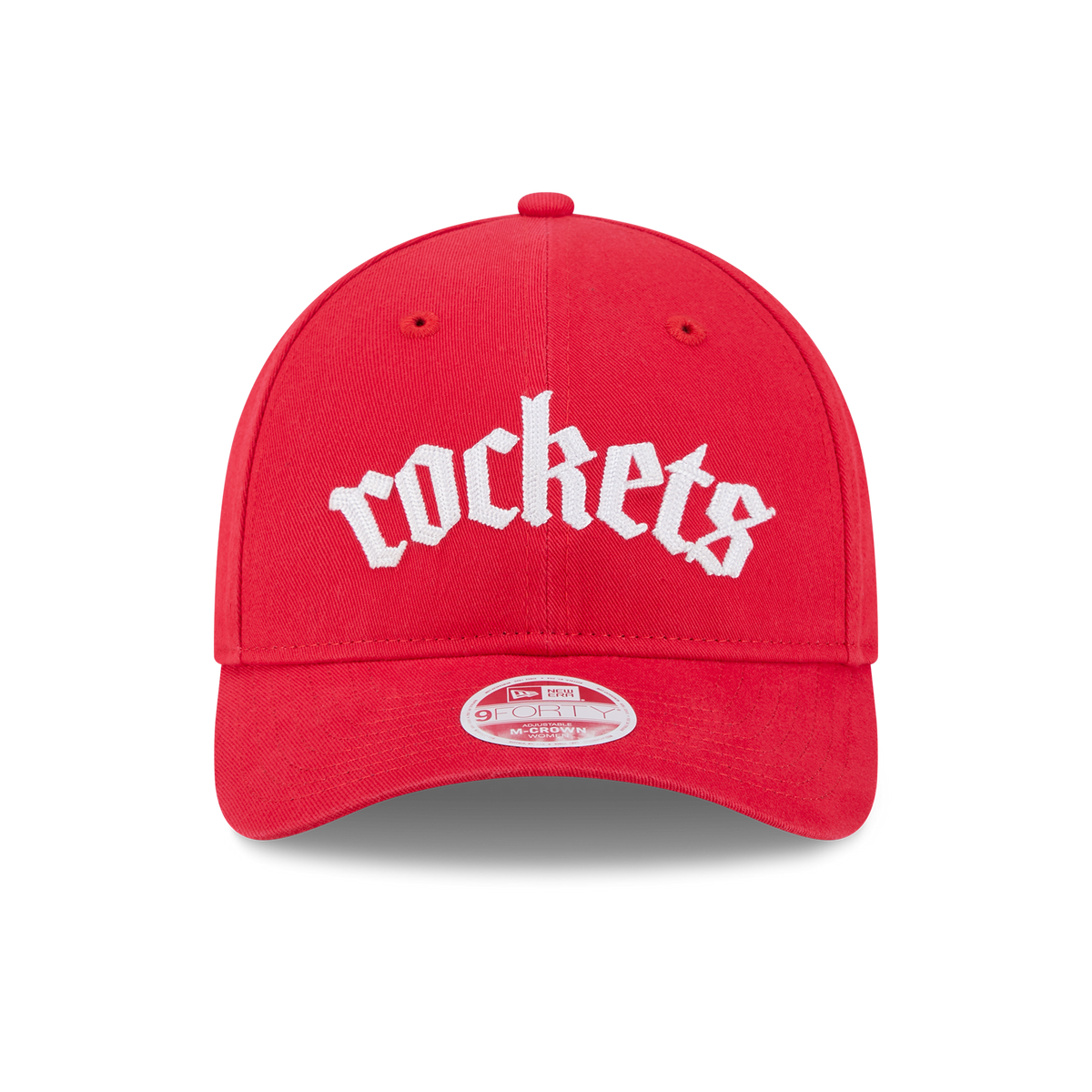 Women's Houston Rockets New Era 9FORTY M-Crown Gothic Font Adjustable Cap-7