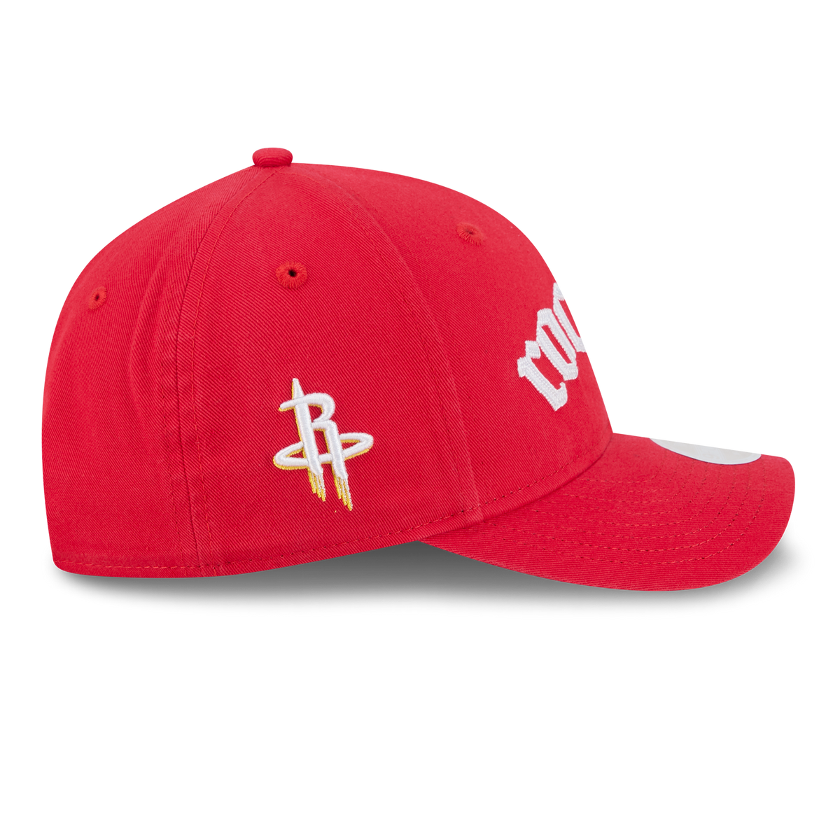 Women's Houston Rockets New Era 9FORTY M-Crown Gothic Font Adjustable Cap-5