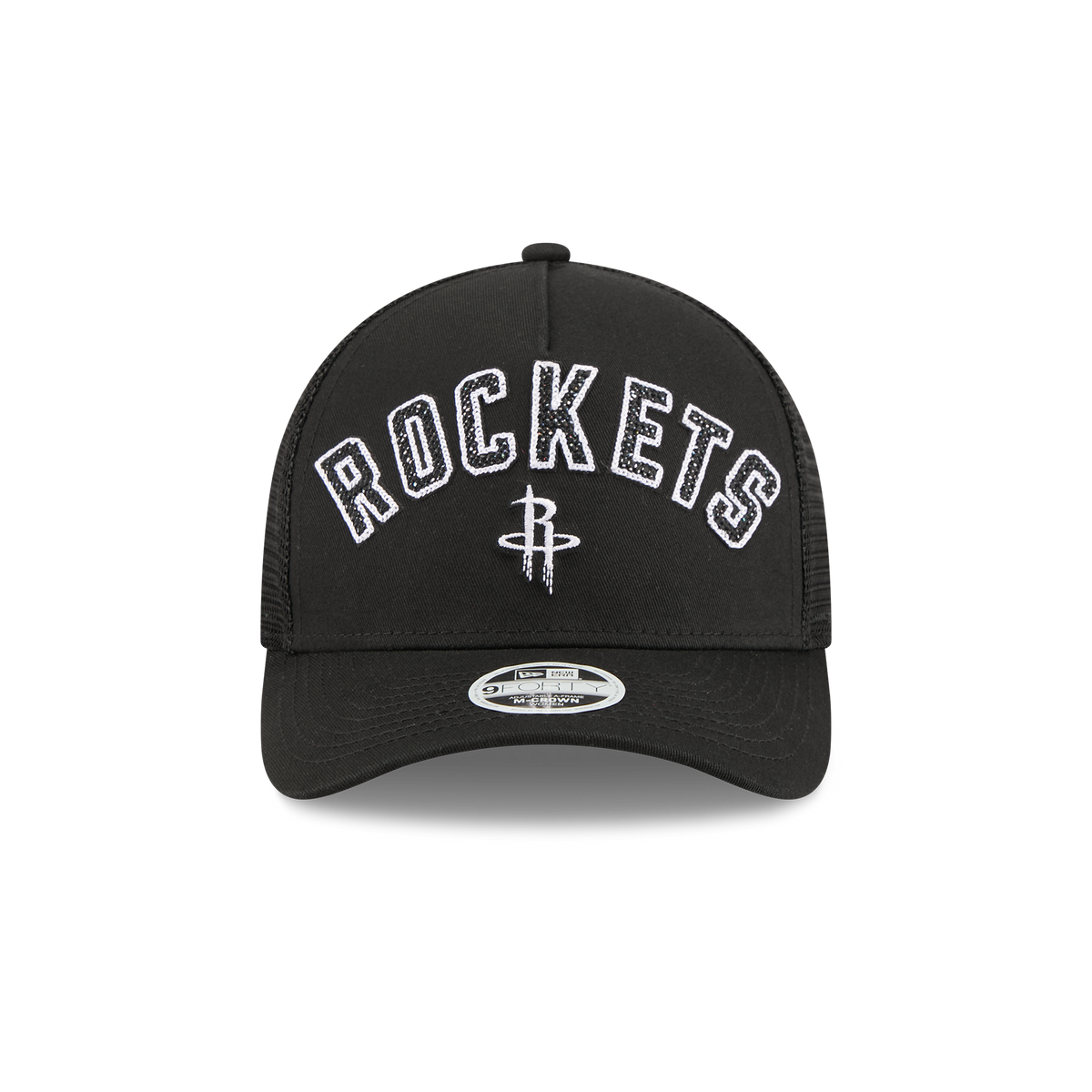 Women's Houston Rockets New Era 9FORTY M-Crown Trucker Hat-3