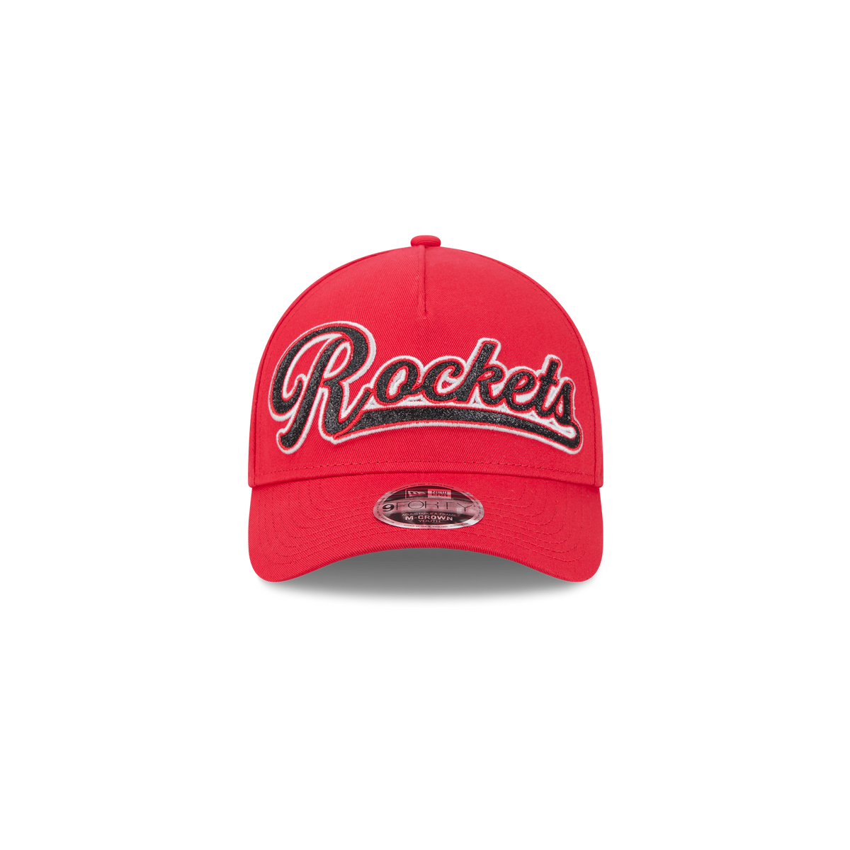 Youth Girl's Houston Rockets New Era 9FORTY A-Frame Glitz Adjustable Cap-4