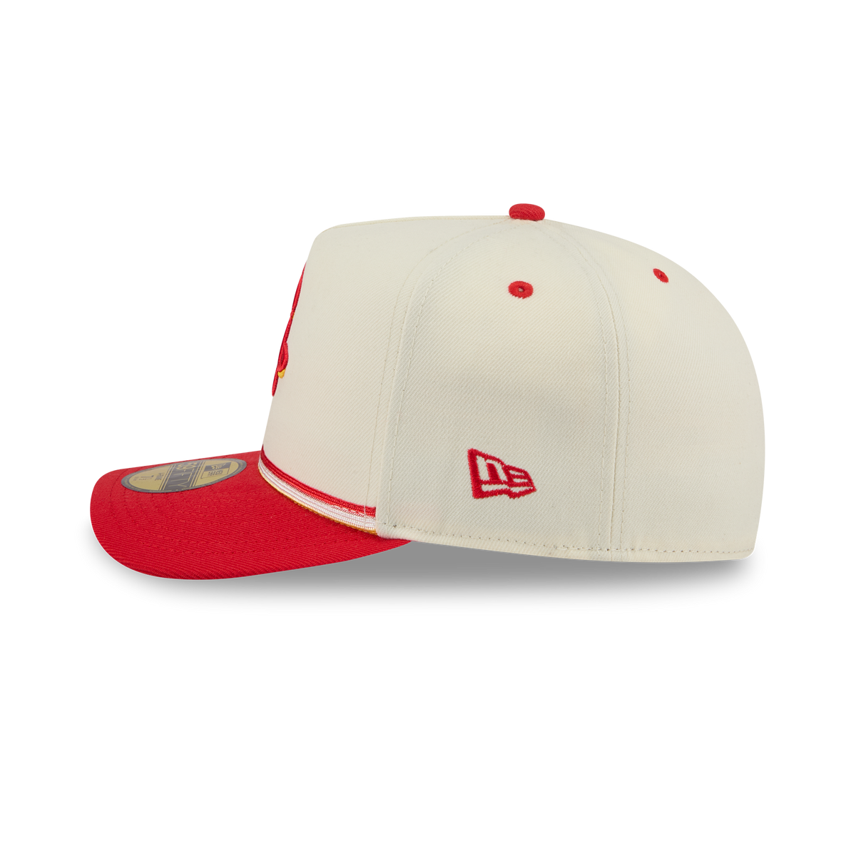 Men's Houston Rockets New Era 59FIFTY A-Frame Vintage Fitted Cap-5