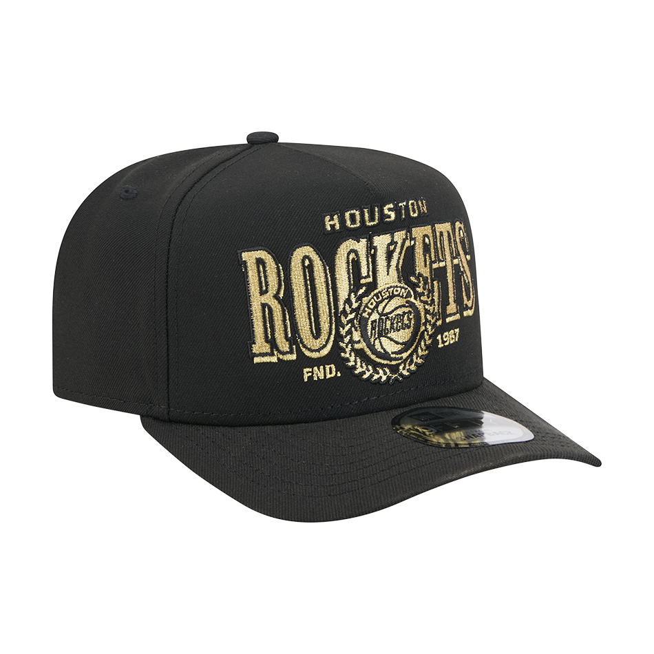 Men's Houston Rockets New Era 9FIFTY A-Frame Laurel Adjustable Cap-2