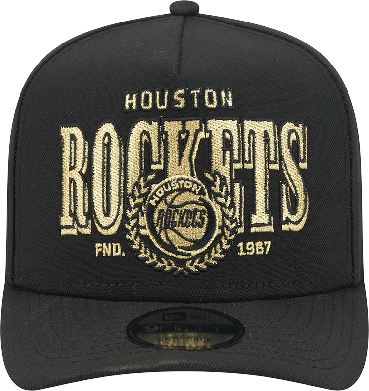 Men's Houston Rockets New Era 9FIFTY A-Frame Laurel Adjustable Cap-3