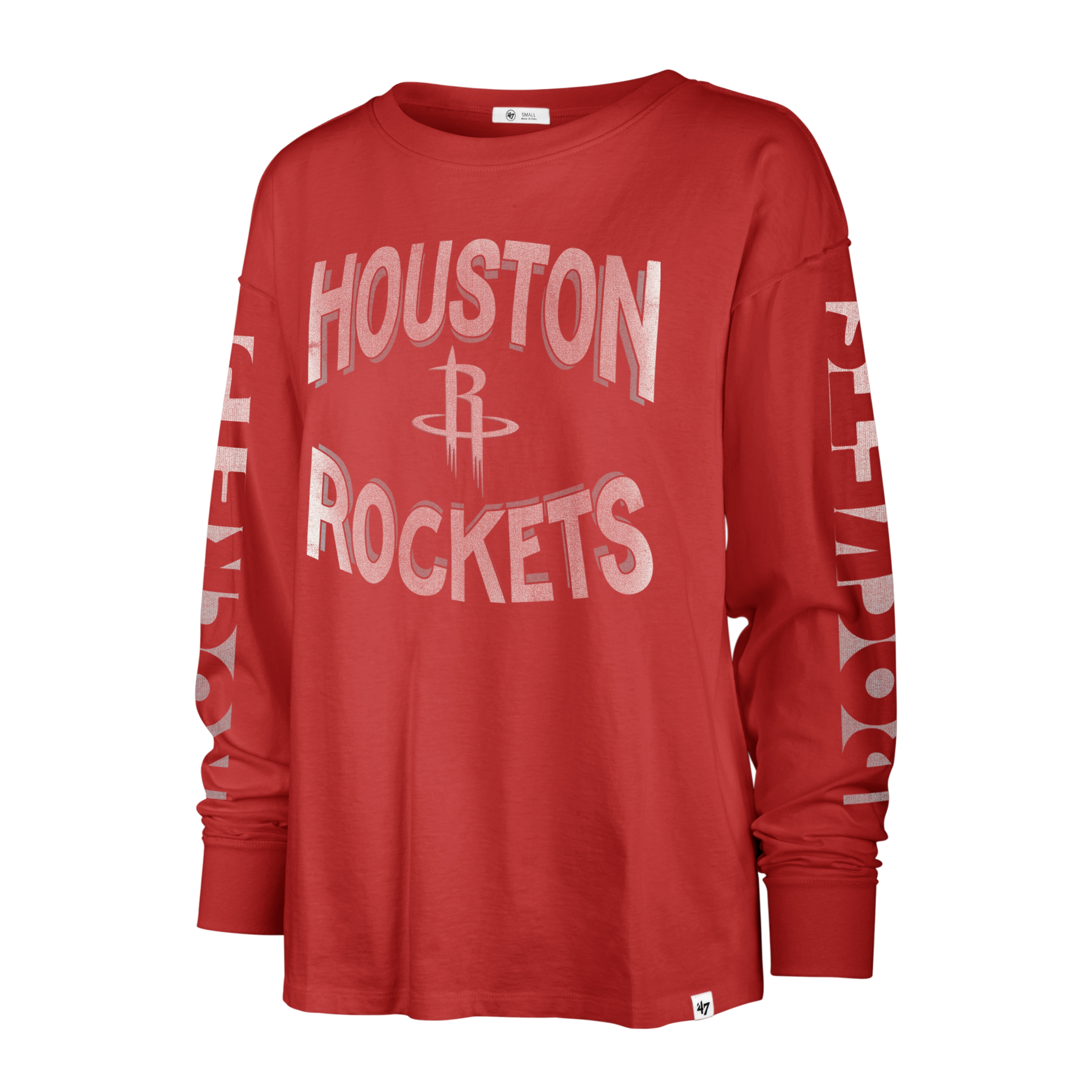 Women s Houston Rockets 47 Cloud Nine Long Sleeve T Shirt