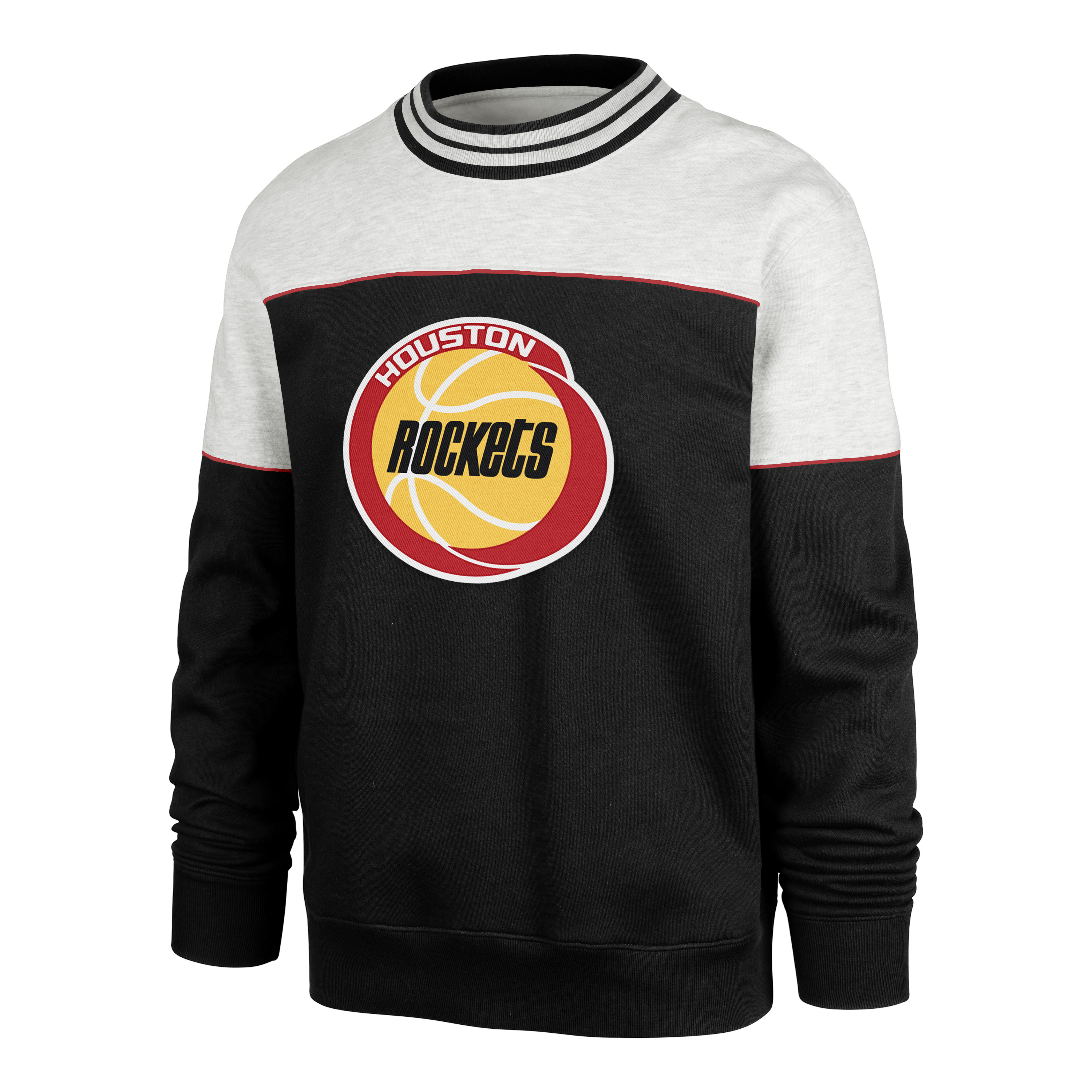 Men's Houston Rockets '47 HWC Satin Lock Bryson Crewneck Sweatshirt