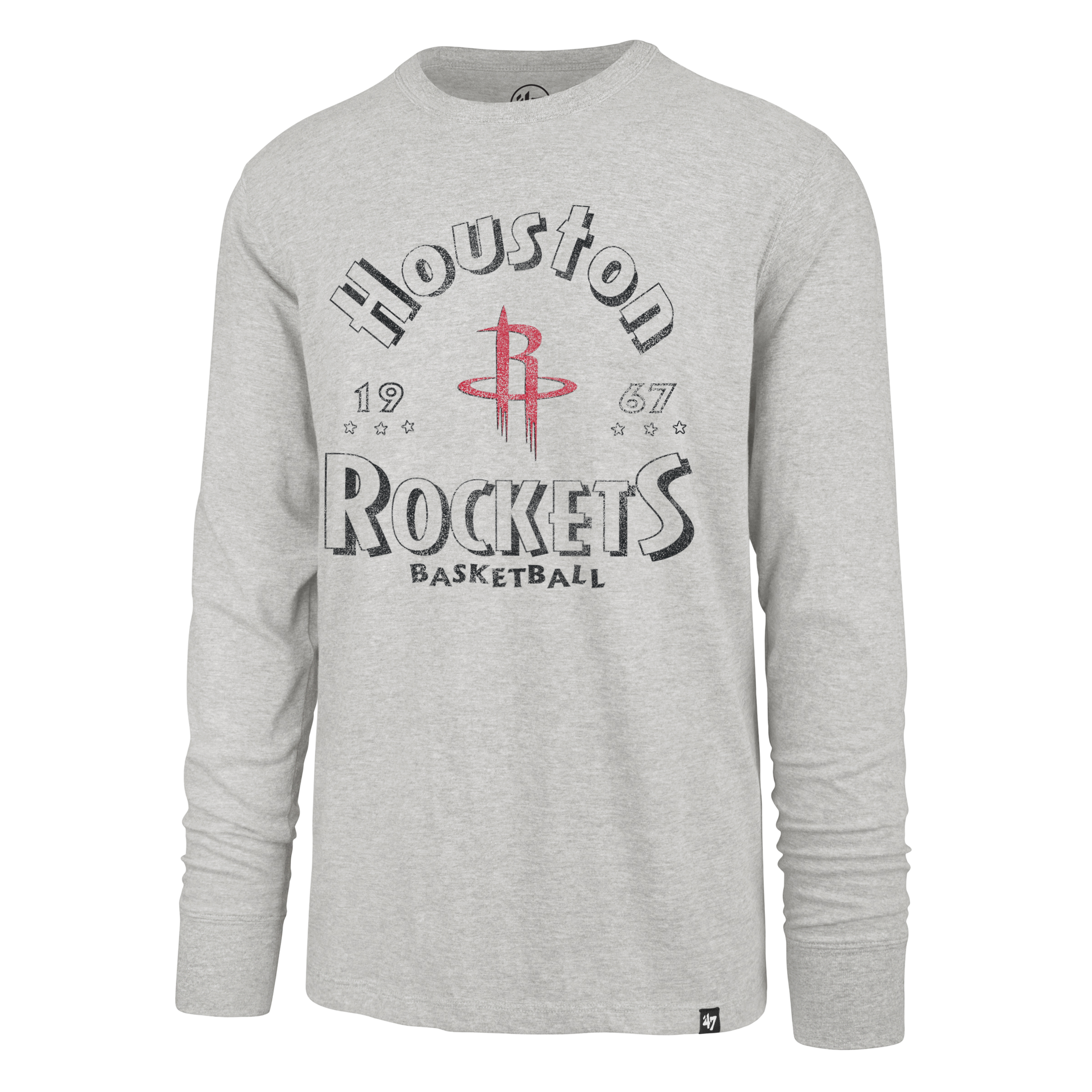 Men's Houston Rockets '47 Circle Change Franklin Long-Sleeve T-Shirt