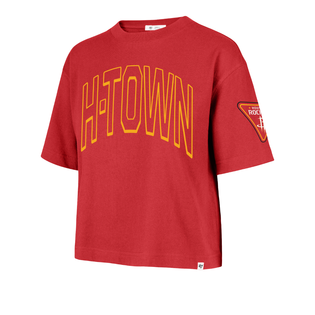 Women's Houston Rockets '47 Call Out Cropped T-Shirt