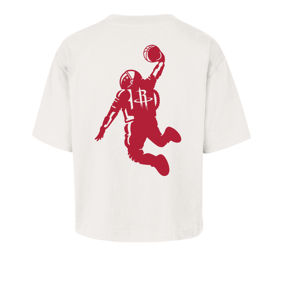 Women's Houston Rockets '47 Straight Thru Cropped T-Shirt