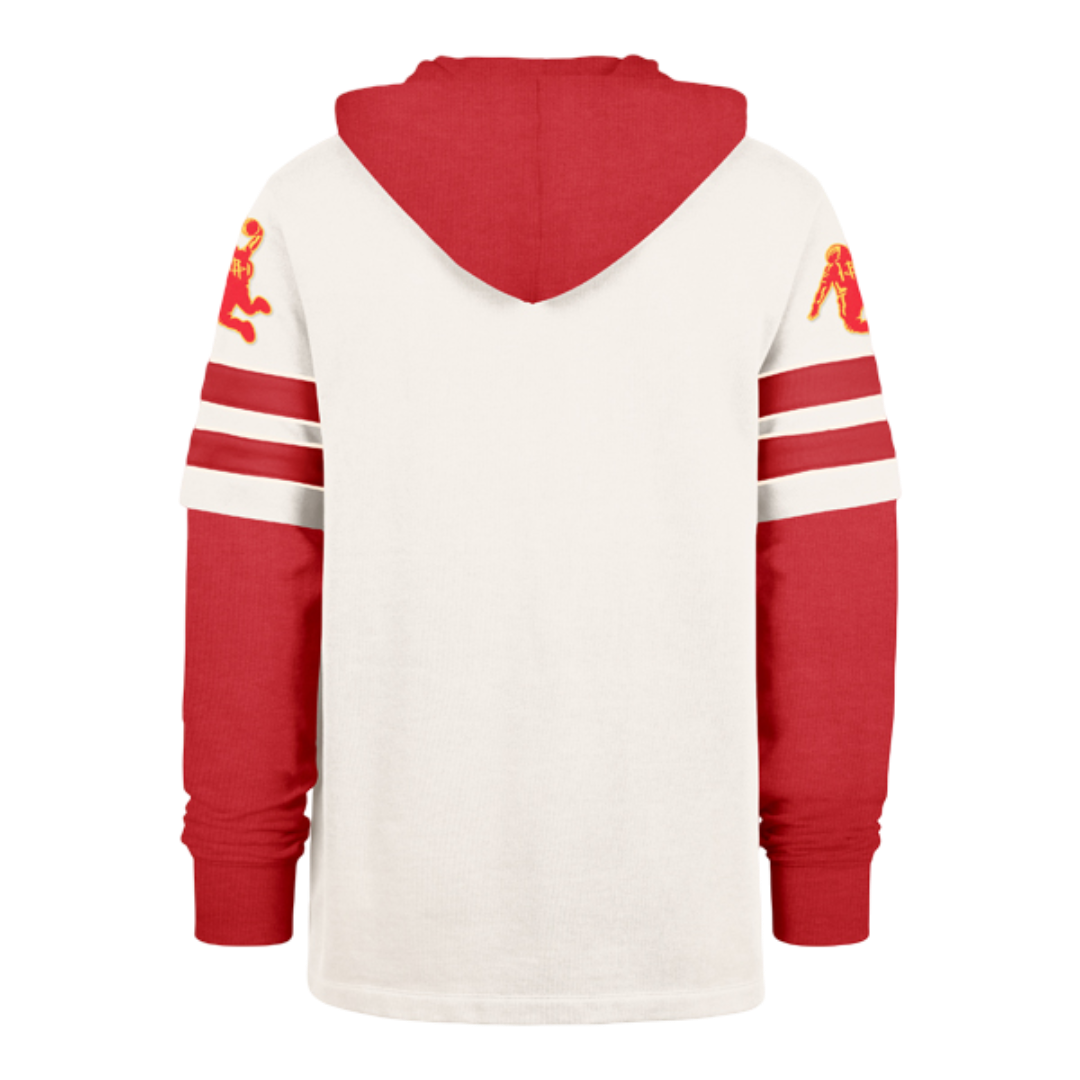 Men's Houston Rockets '47 Split Zone Cornerback Layered Sweatshirt-2