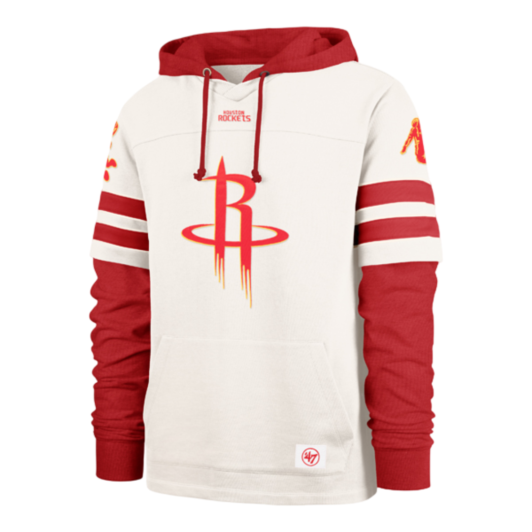 Men's Houston Rockets '47 Split Zone Cornerback Layered Sweatshirt-1