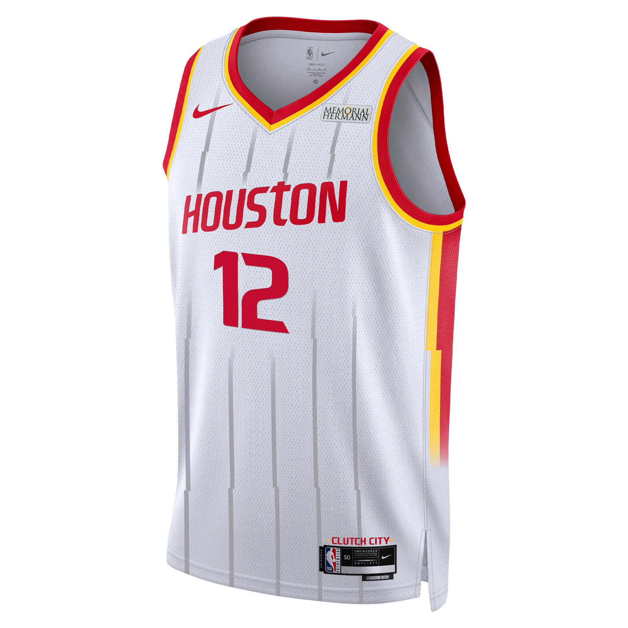 Men's Houston Rockets Steven Adams Nike Association Swingman Jersey-1
