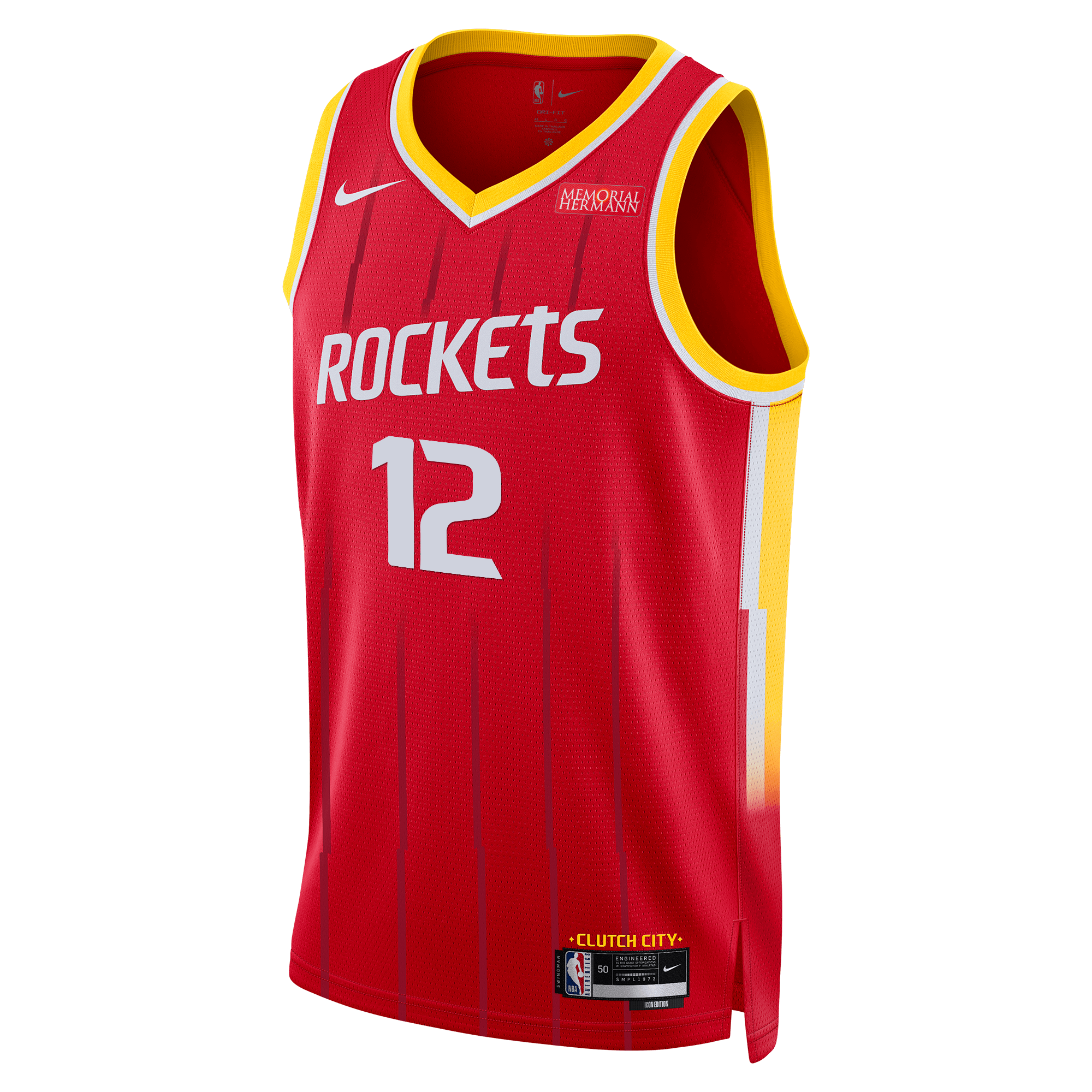 Men's Houston Rockets Steven Adams Nike Icon Swingman Jersey-1