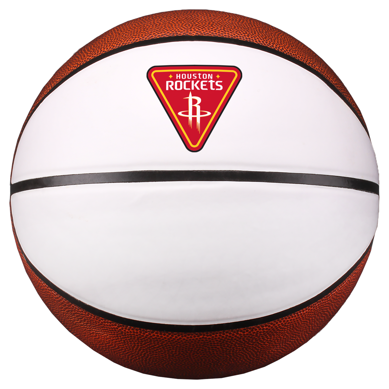 Houston Rockets Baden Mission Patch Autograph B7 Basketball