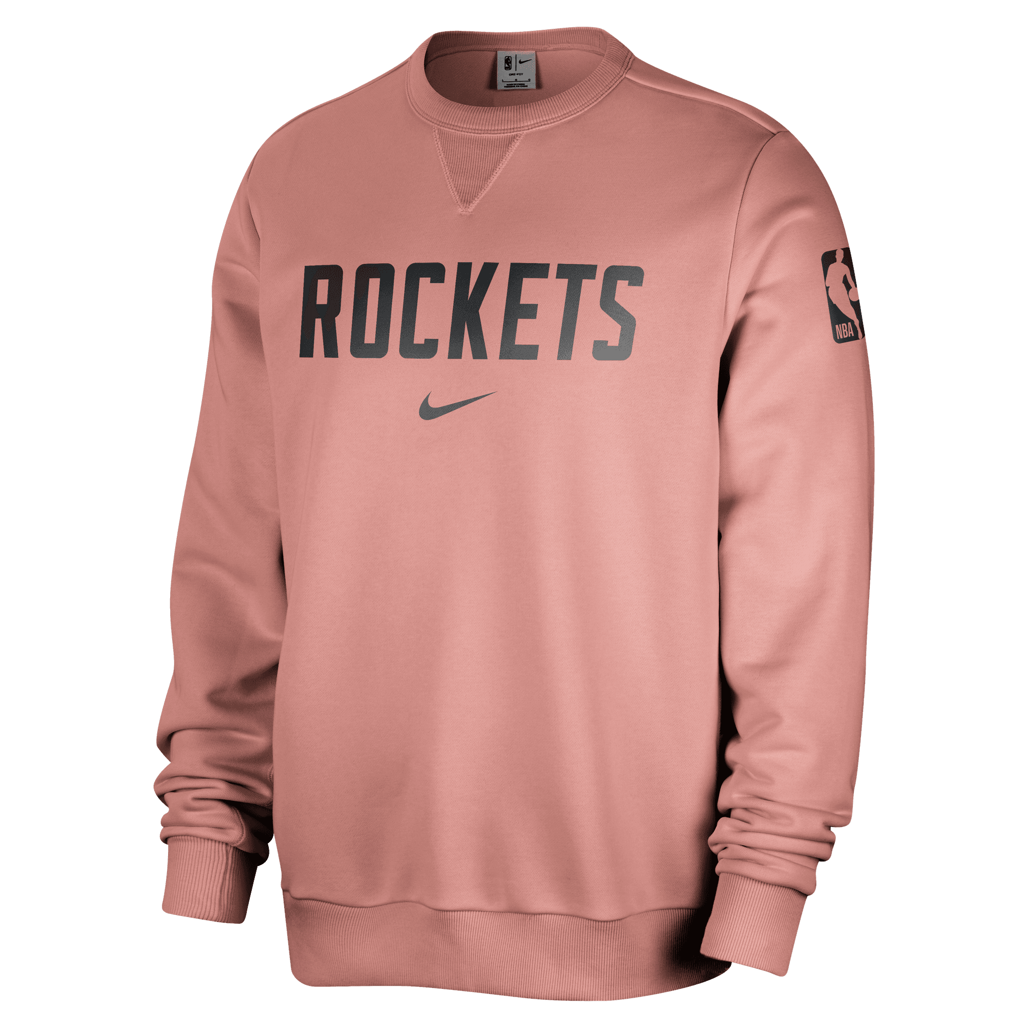 Men's Houston Rockets Nike Standard Issue Crewneck Sweatshirt